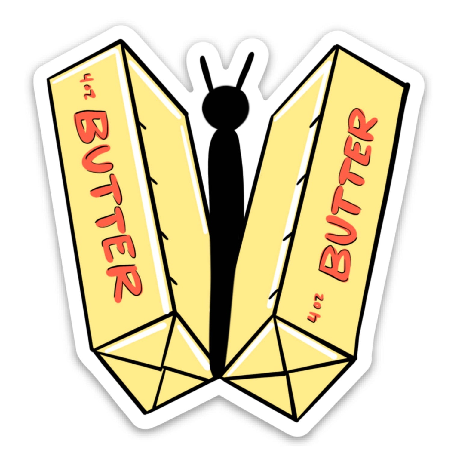 Sticker | Butter-Fly Punny Love Vinyl