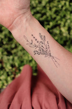 Temporary Oversized Tattoo Set | Wildflower Bunch
