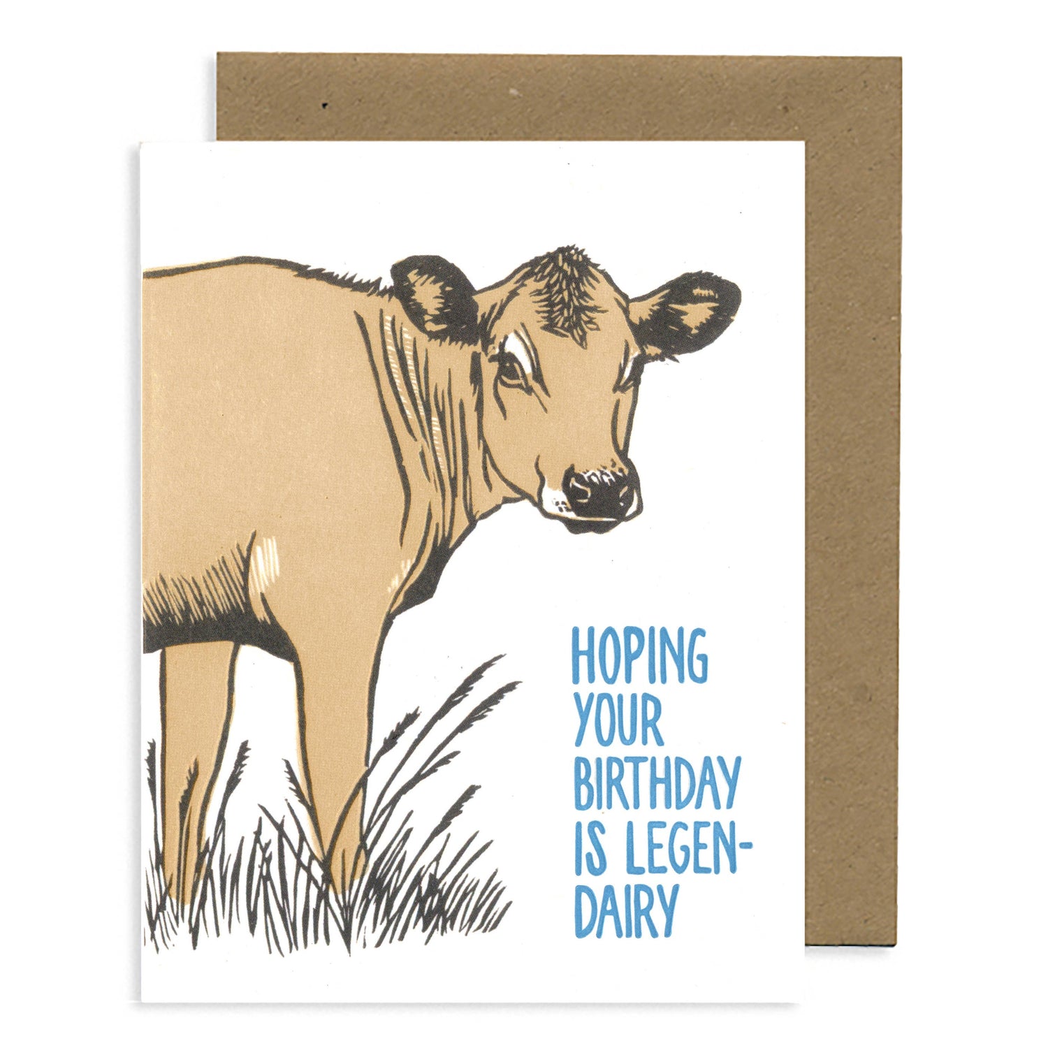 Greeting Card | Cow Birthday (Letterpress)