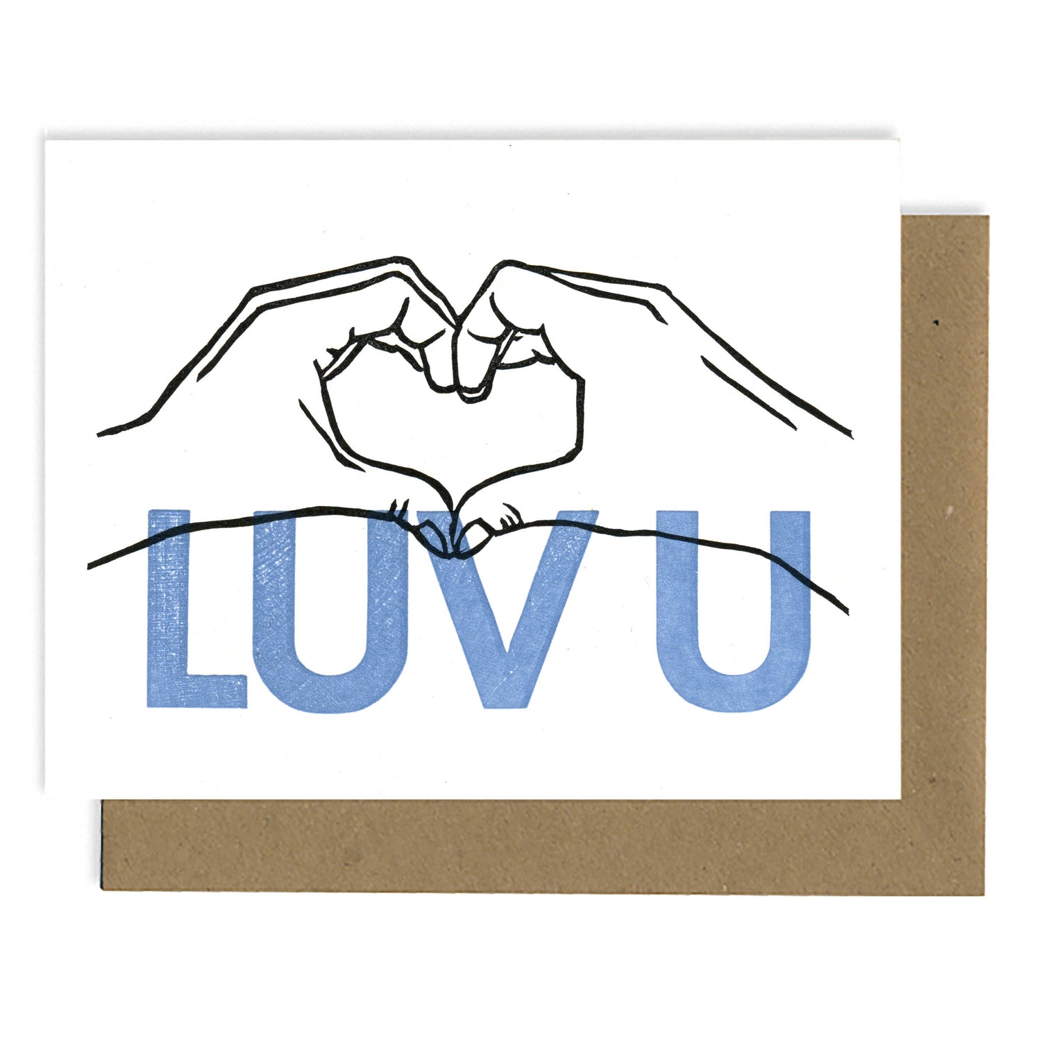 *Greeting Card | Luv U (Letterpress)