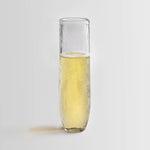 NEW Pebbled Artisan Hand-Blown Glass Cup | Stemless Champagne | 8 oz