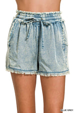 Shorts | Tencel Mineral Washed w/ Pockets