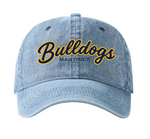 Alhambra Hat | Washed Light Denim Bulldogs Script