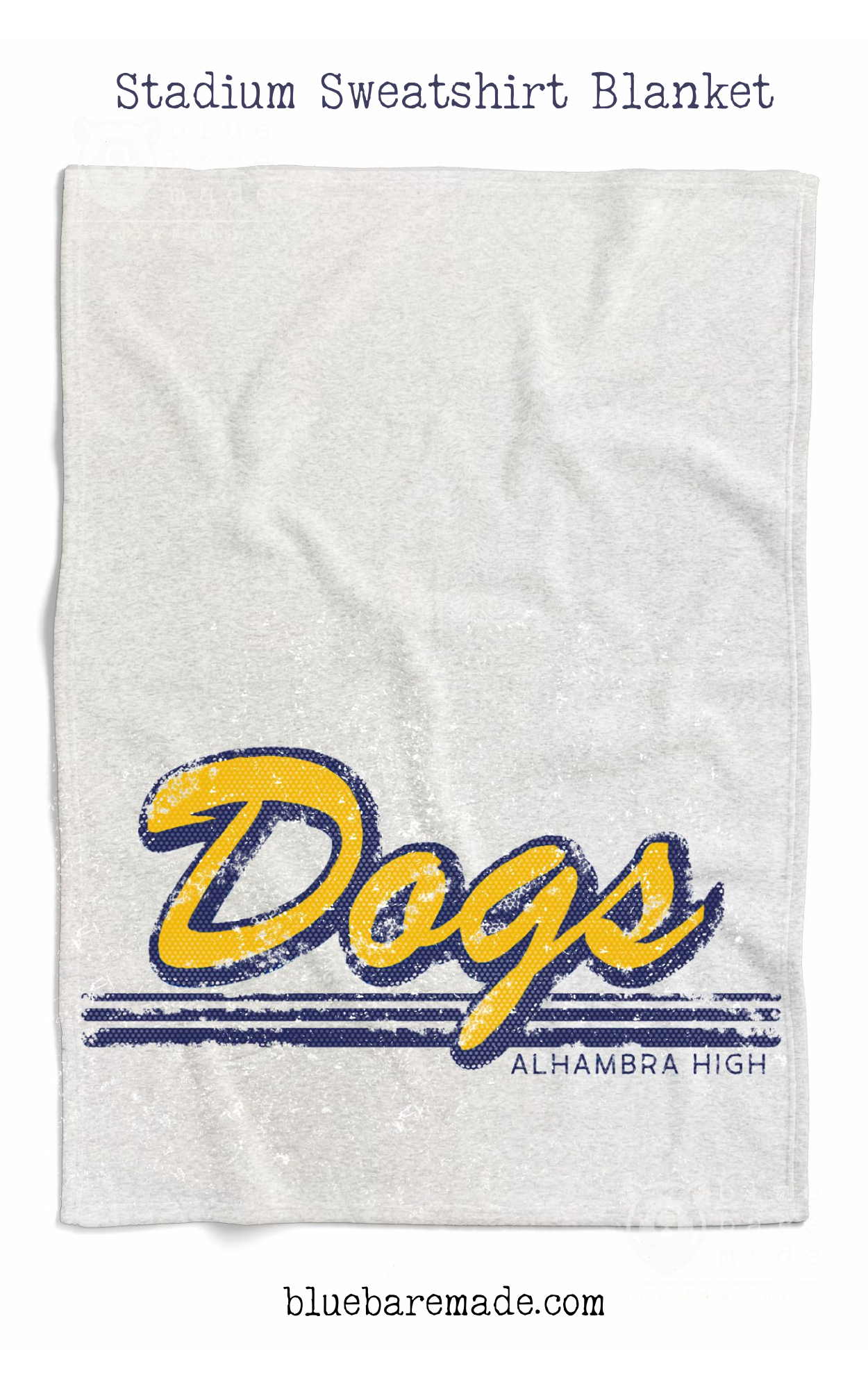 Stadium Sweatshirt Blanket | Alhambra Dogs