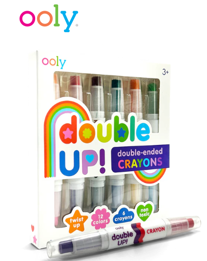 Art Crayon Set | Double-Ended Classic Shades Twist-Up (water soluble/non-toxic)