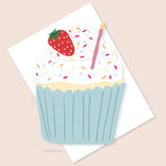 Cupcake Die Cut Birthday Card