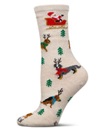 Socks | Women's Reindeer Holiday Pups