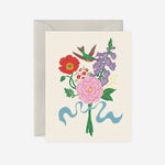 Greeting Card | Hummingbird Flower Bouquet