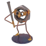 Handmade Metal Figurine | Baseball Nut
