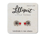 Earrings | Elephant w Heart