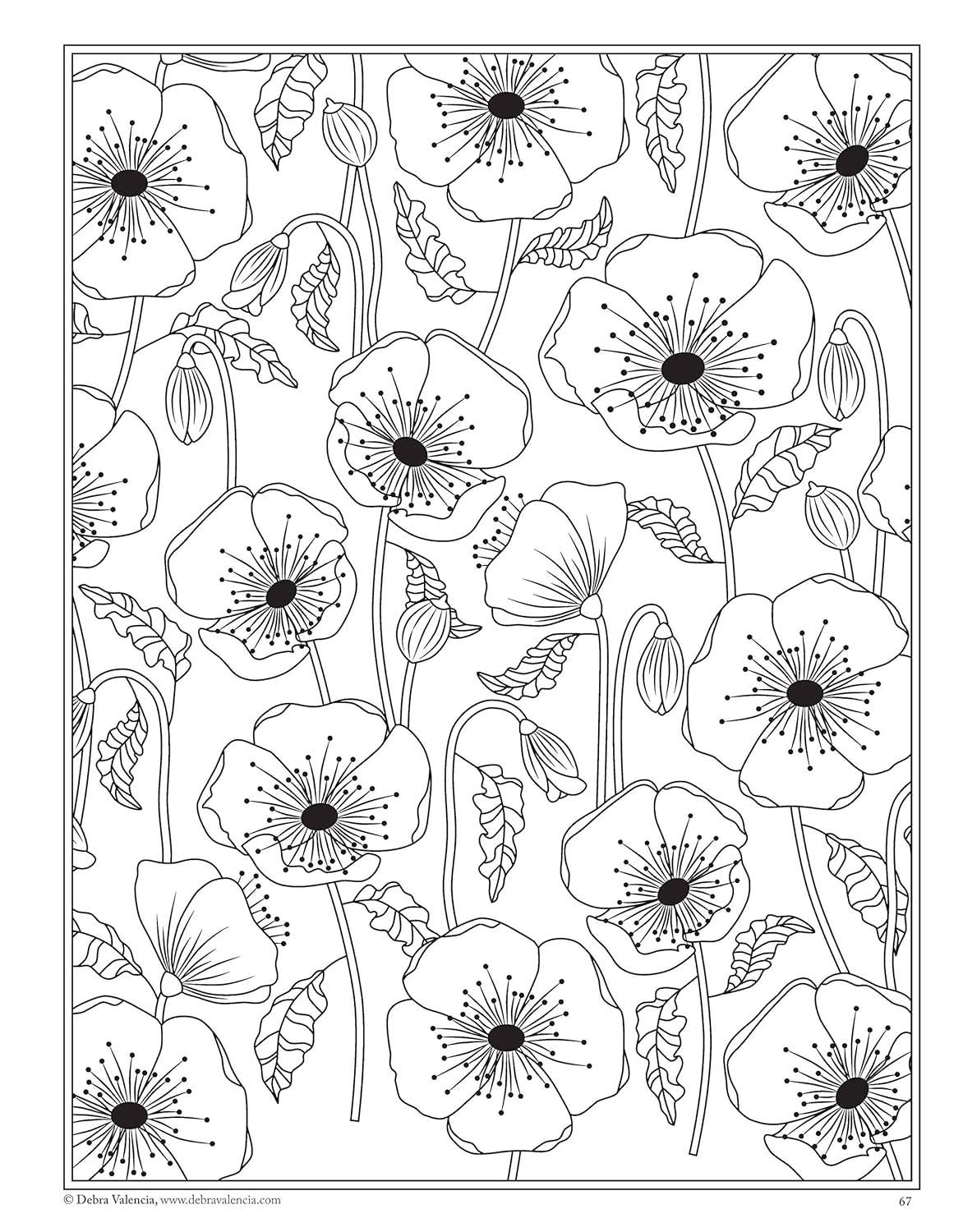 Coloring Book | Modern Flowers