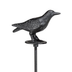 Cast Iron Garden Stake | Black Standing Crow