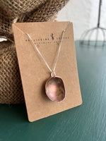 Pendant | Fire Painted Copper Bowl Pendant on Sterling