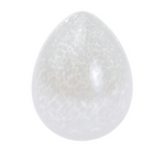 Blown Glass Egg | Speckled White