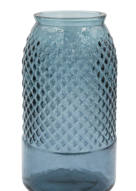 Recycled Glass Hobnob Glass Vase
