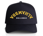 Alhambra Hat | Navy with Alhambra Bulldogs (upside down)