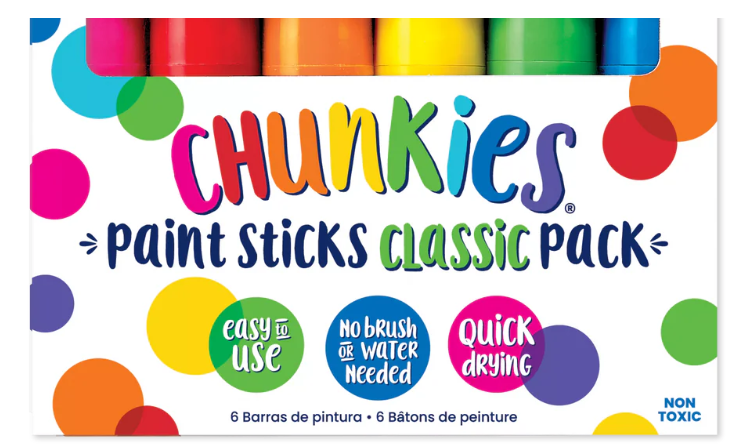 Art Paint Sticks | Chunkies for Kids (non-toxic)