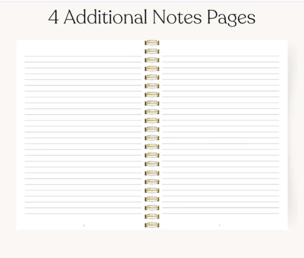 Weekly/Yearly Planner | Ivory Pressed Floral 8.5 x 11"