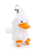 Bukowski Plush Bag Charm | Quack Duck - Pink, Yellow + White