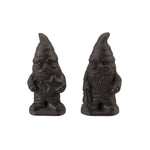 Cast iron gnome figurines