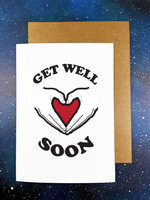 Greeting Card | Heart Hands Get Well Soon