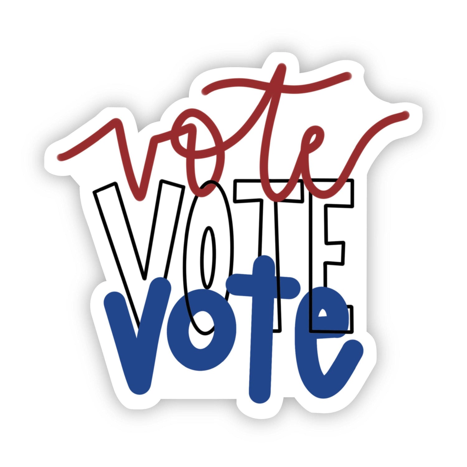 Sticker | Vote Vote Vote Red, White, and Blue