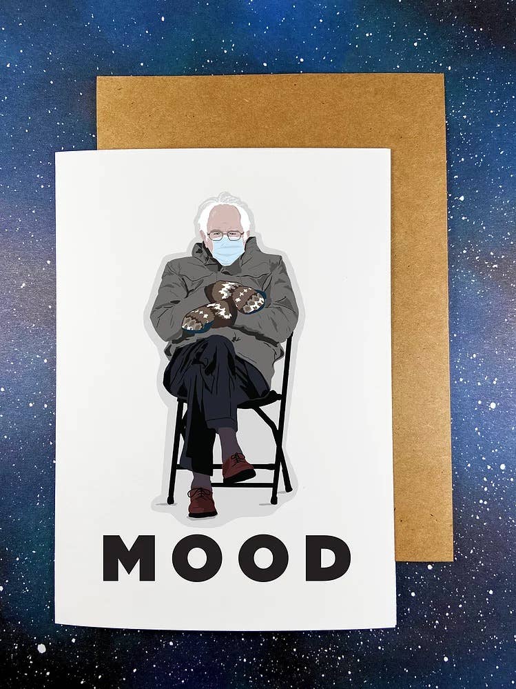 Greeting Card | “Mood” Bernie Sanders