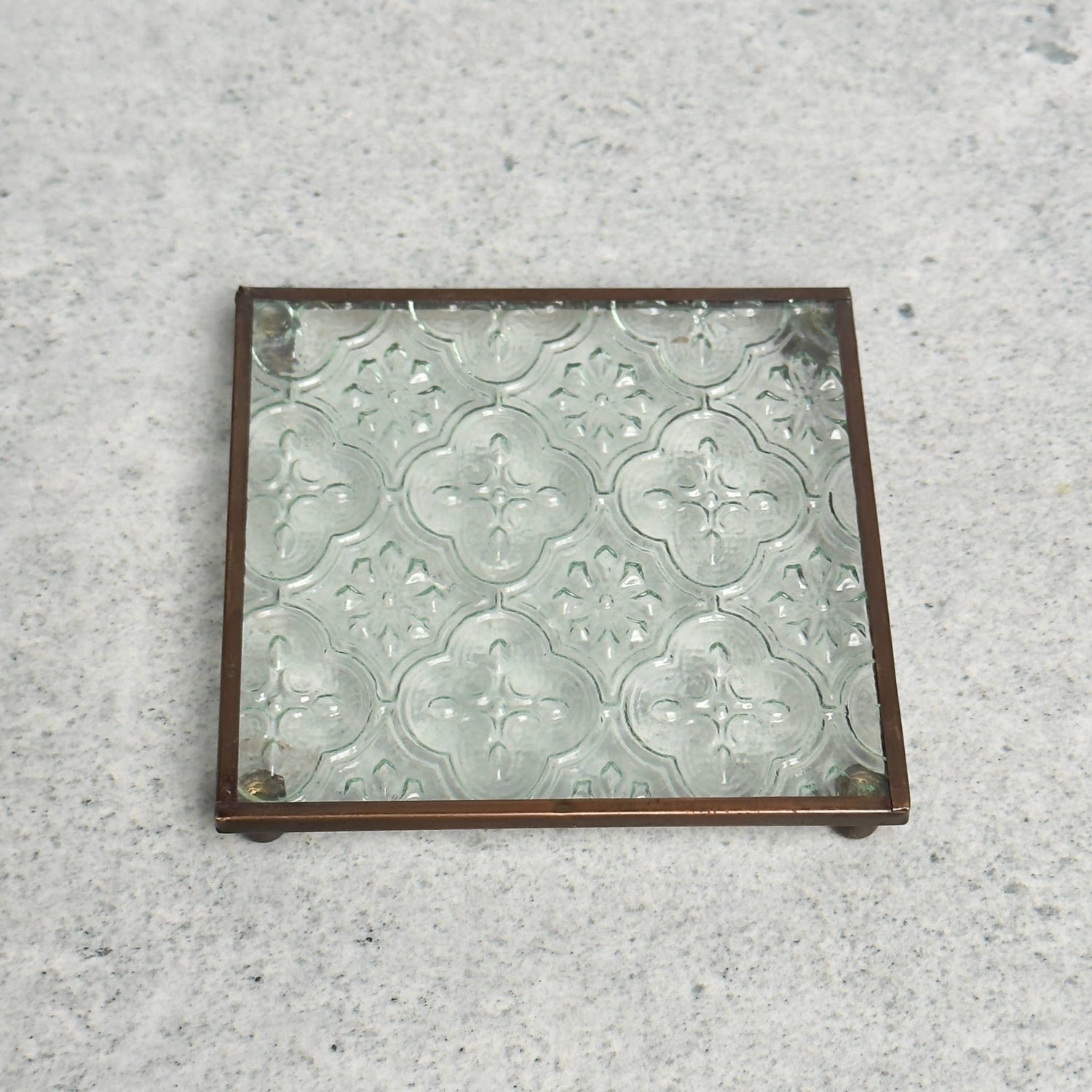 Glass Pillar Coaster Set