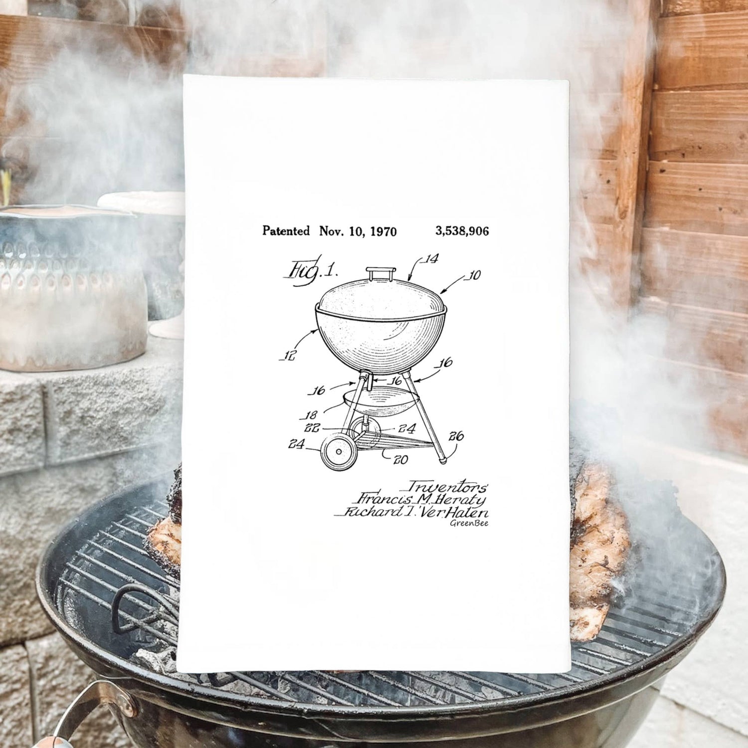 Kitchen Towel | Kettle Grill Father's Day