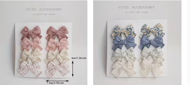 Hair Clips | Patterned Hair Bows