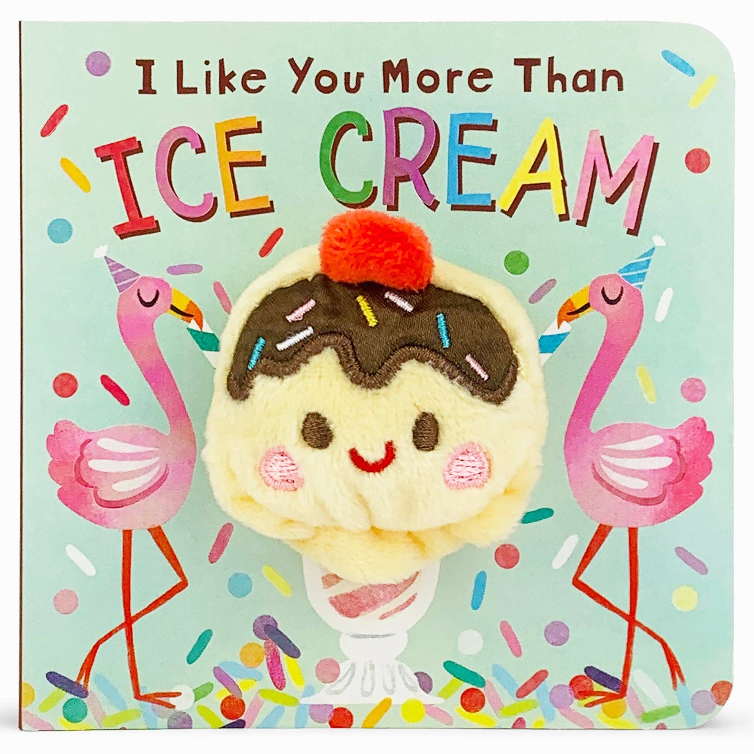 Finger Puppet Board Book | I Like You More Than Ice Cream
