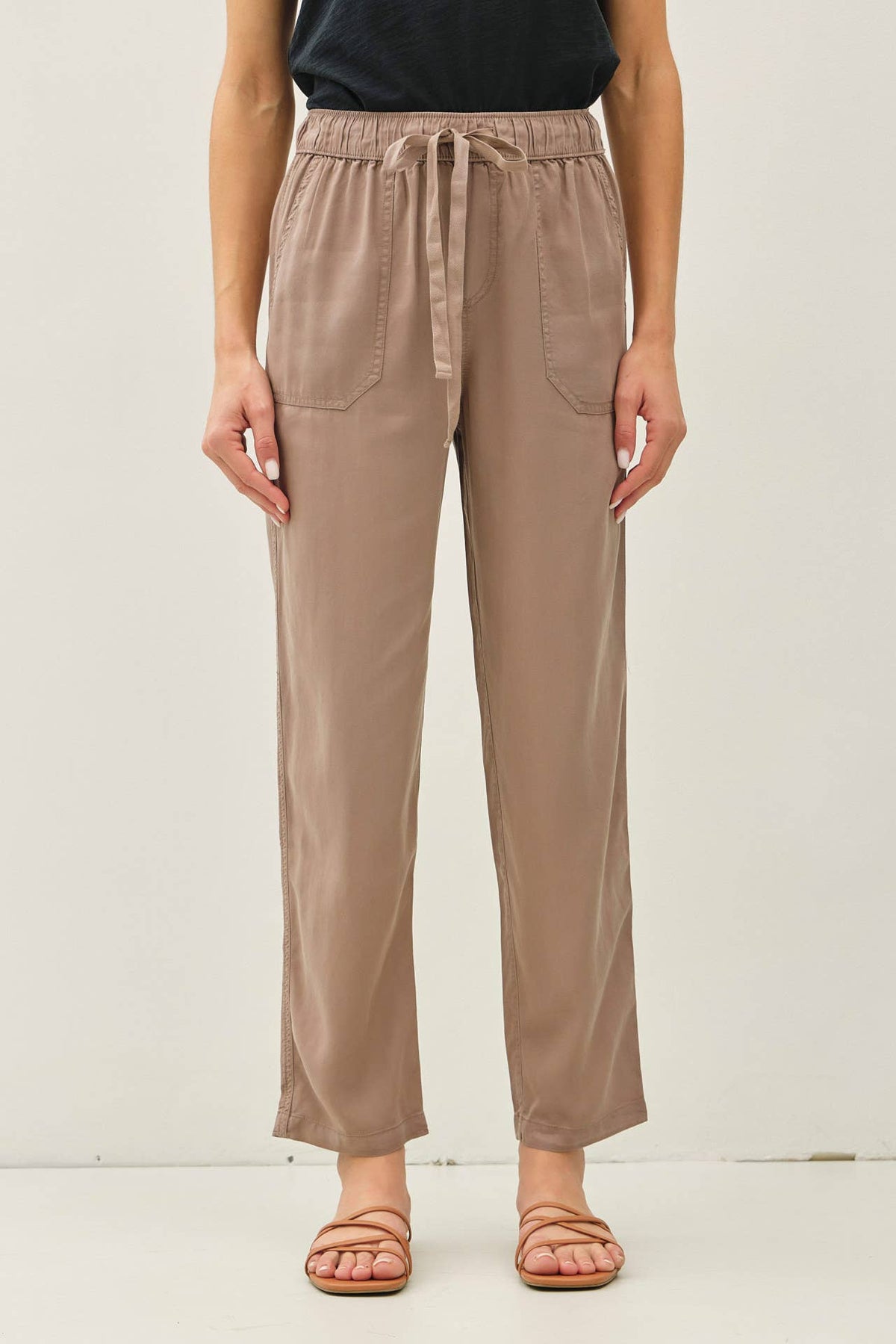 Women's Taupe Pant |Taupe Ankle Pants
