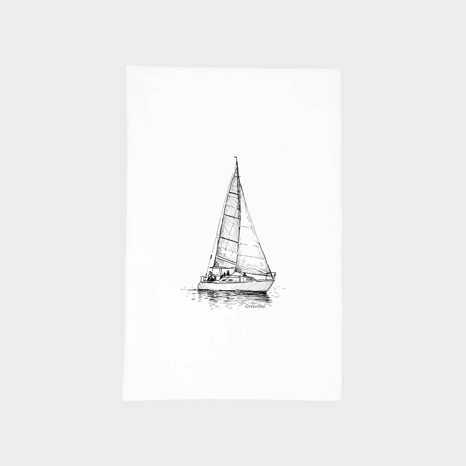 Sailboat Towel | Tea Towels | Kitchen Tea Towels