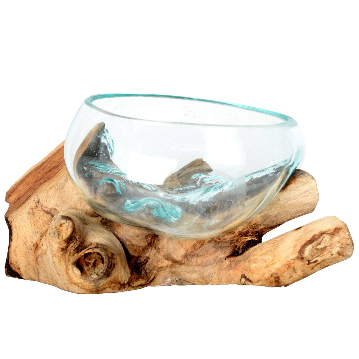 Home Decor | Medium Molten Glass Bowl + Driftwood Scuplture