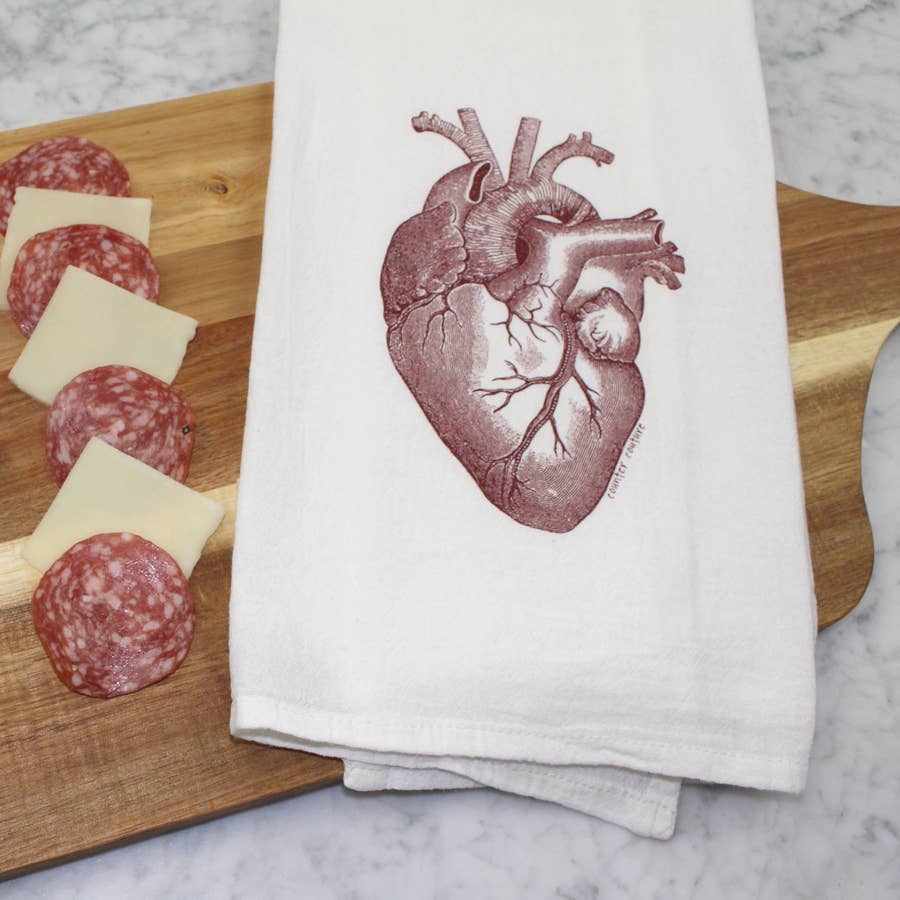 Tea Towel | Anatomical Heart