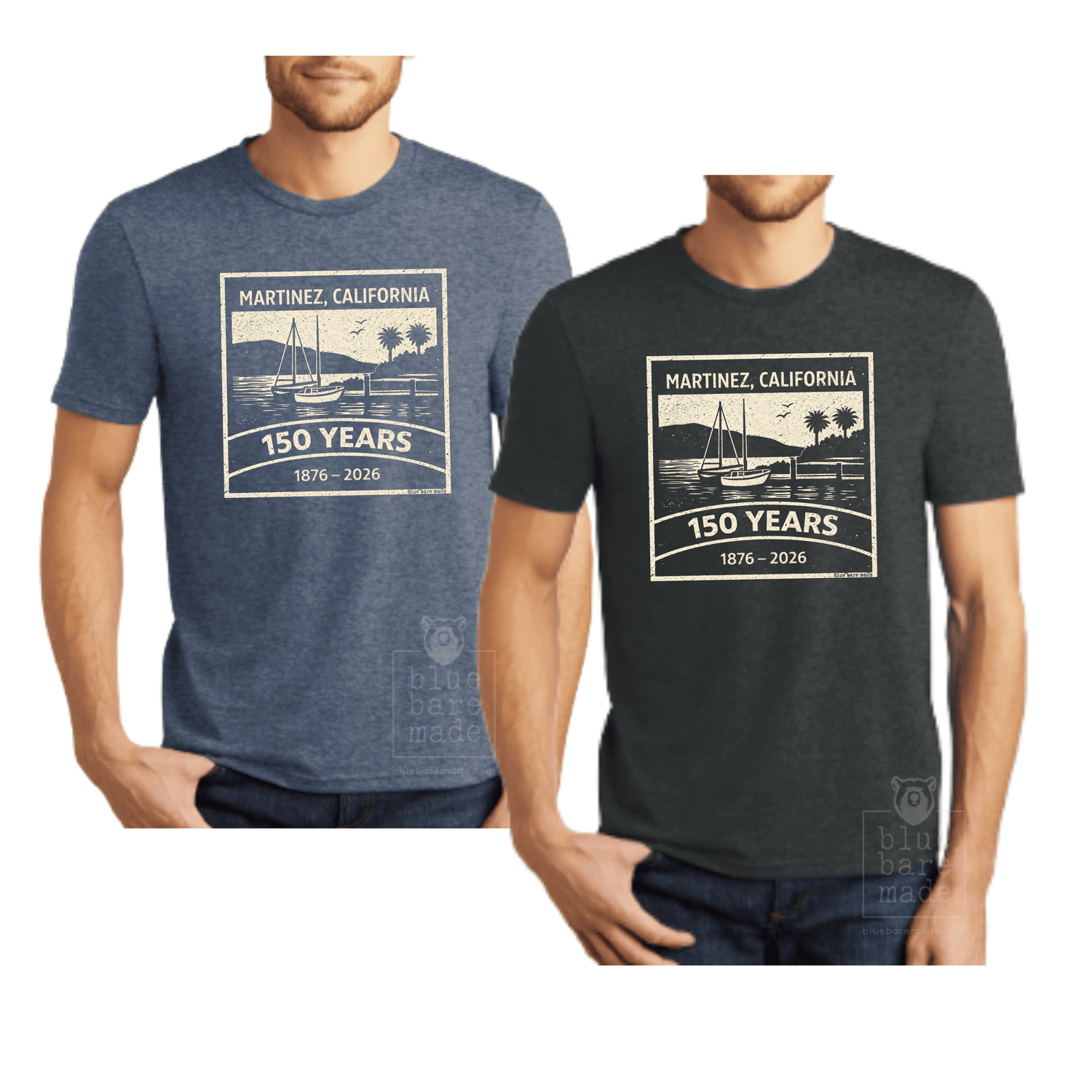 Martinez Adult T-Shirt | 150th Anniversary Sesquicentennial - MARINA DESIGN