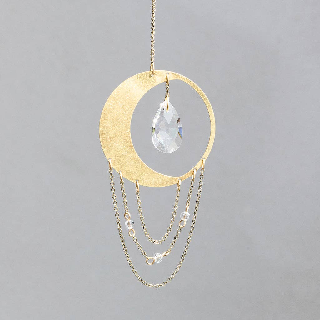 Mini Suncatcher | Crescent Moon/Balance