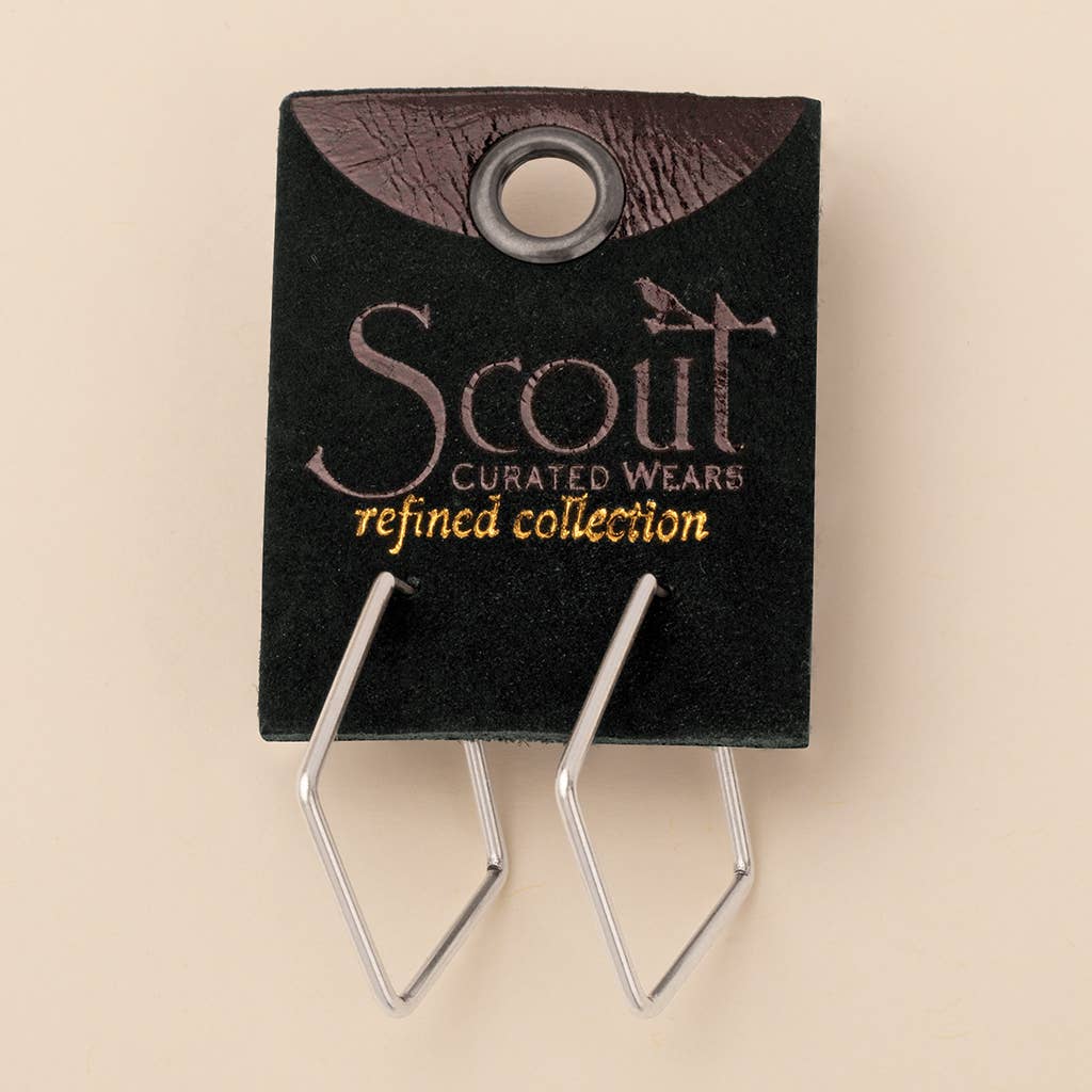 Scout Refined Earring Collection | Orion Diamond Hoop | Silver