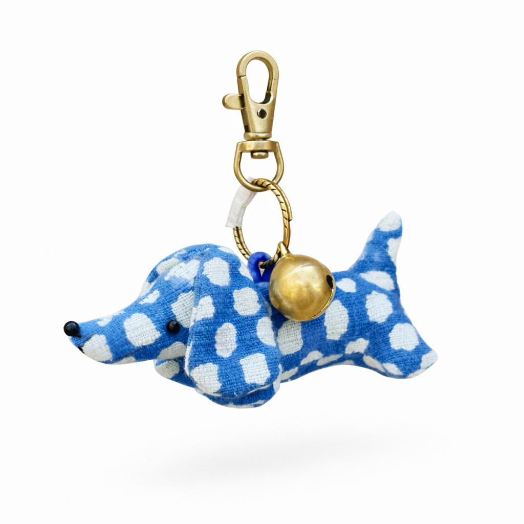 Indigo Dachshund Keychain