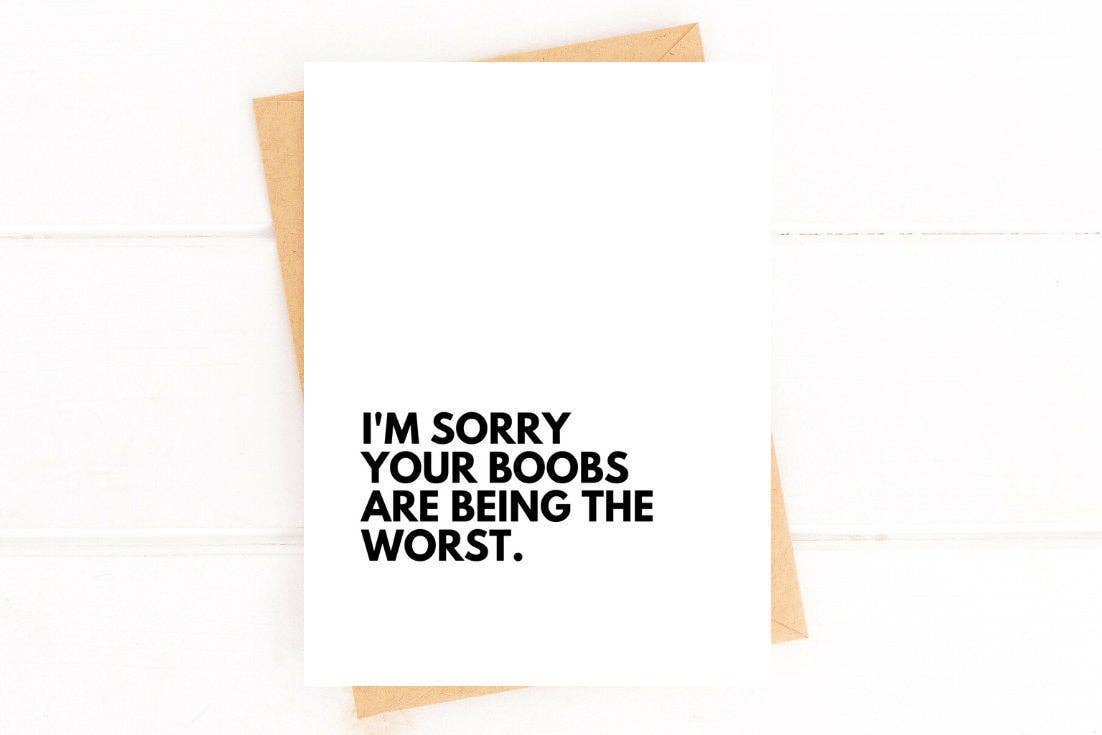 Greeting Card | Breast Cancer Boobs