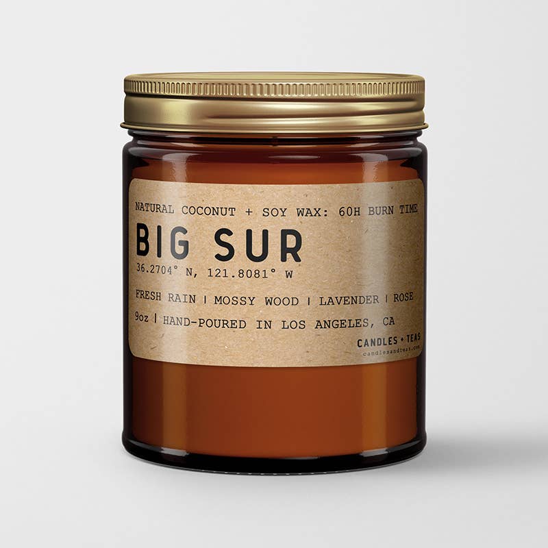 Big Sur California Candle | Natural Coconut Soy Wax Candle
