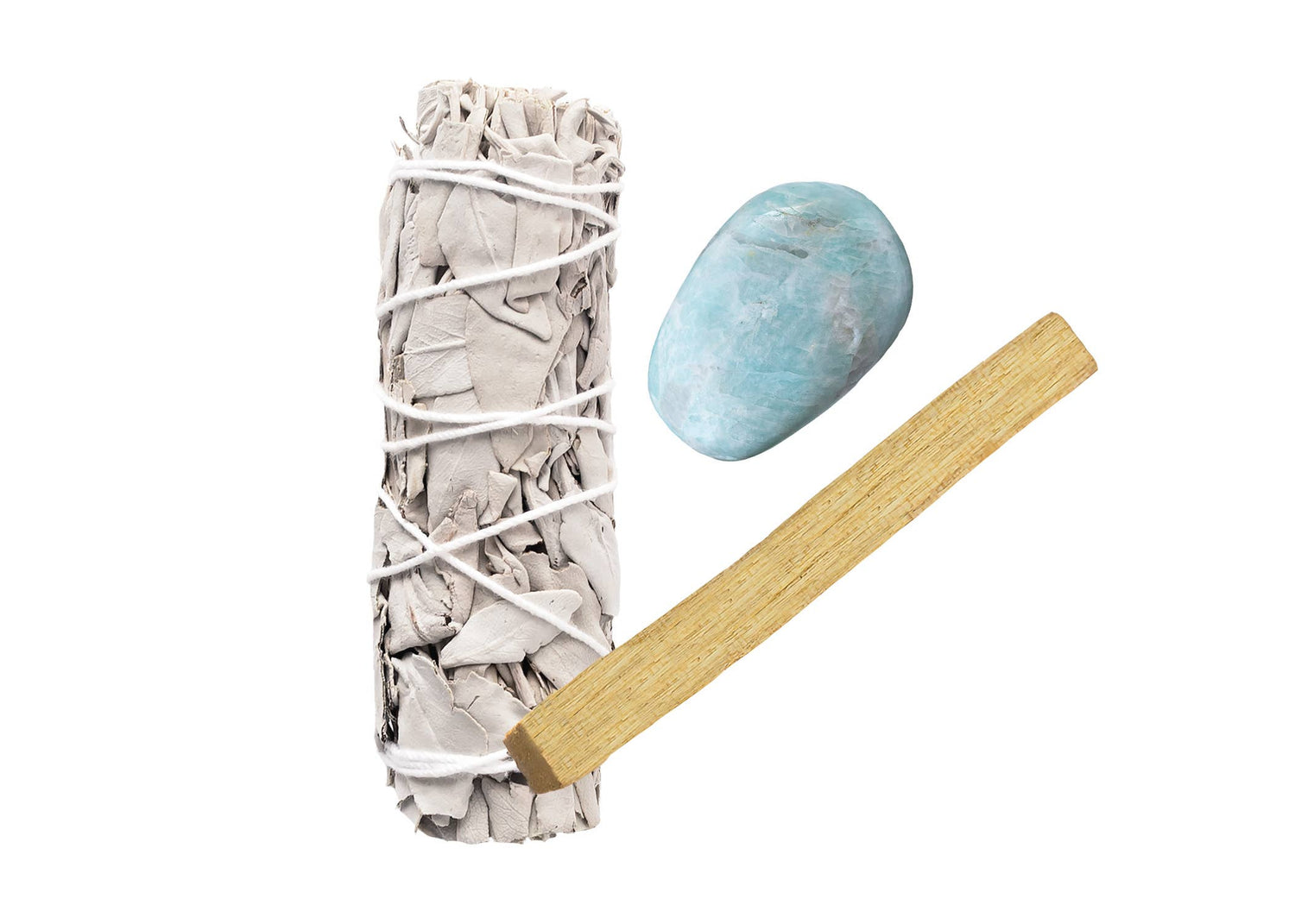 Sage Bundle | White Sage, Amazonite