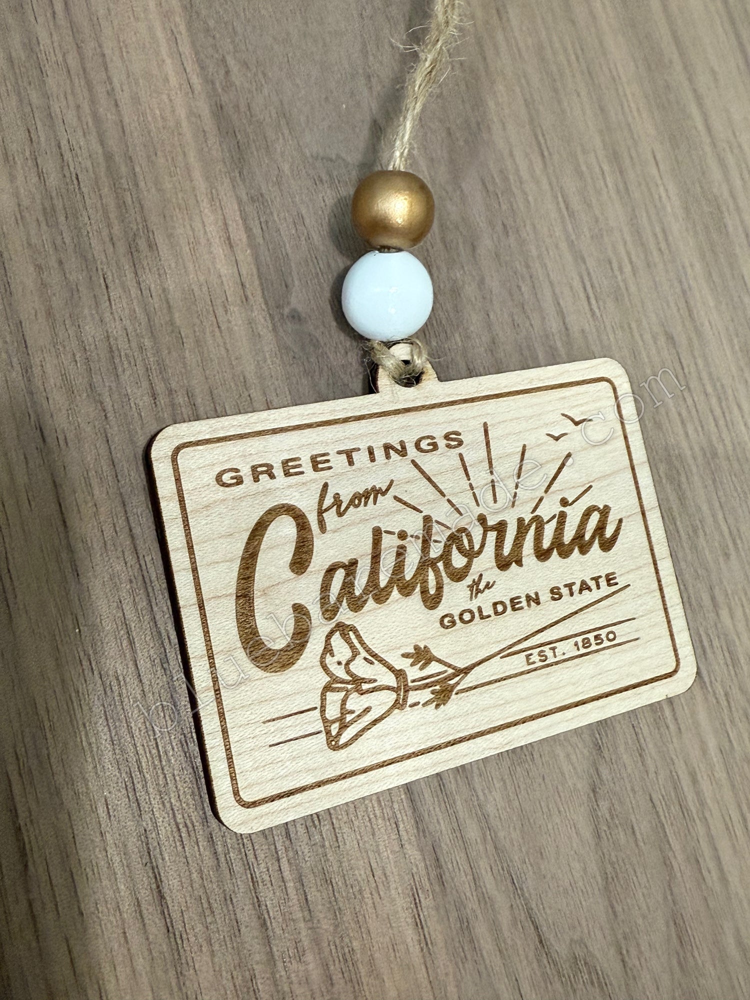 Christmas Ornament | Greetings From California Vintage