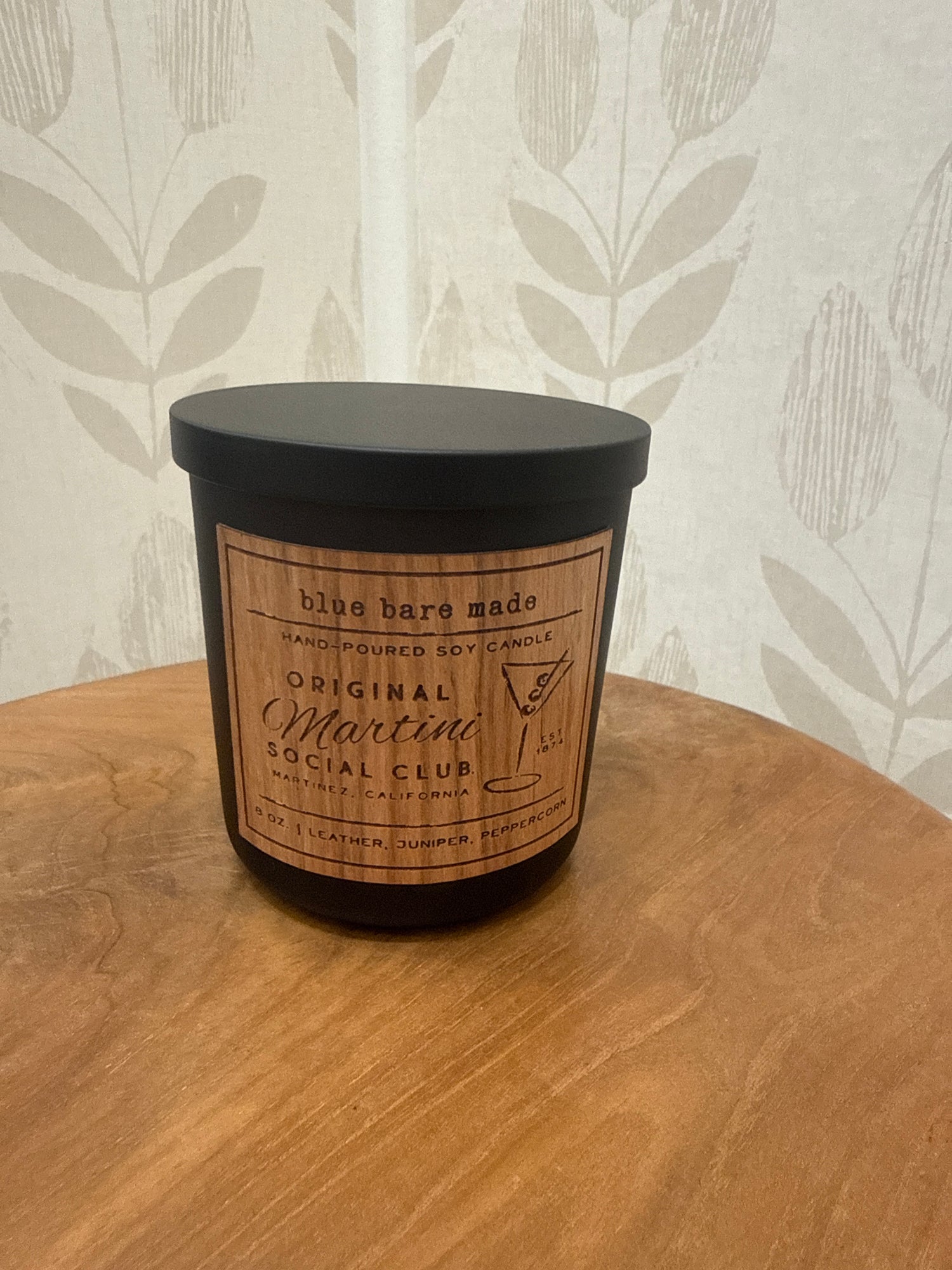 Hand Poured Soy Candle | "Original Martini Social Club"