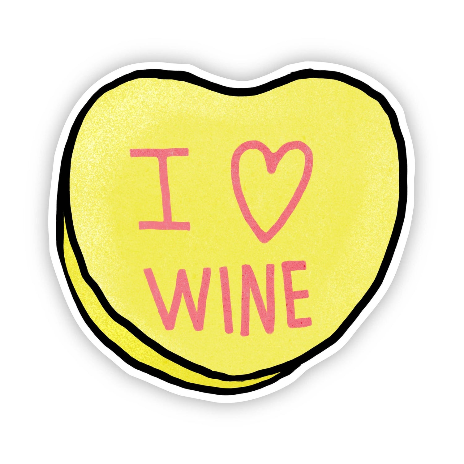 Sticker | I Love Wine Heart Sticker