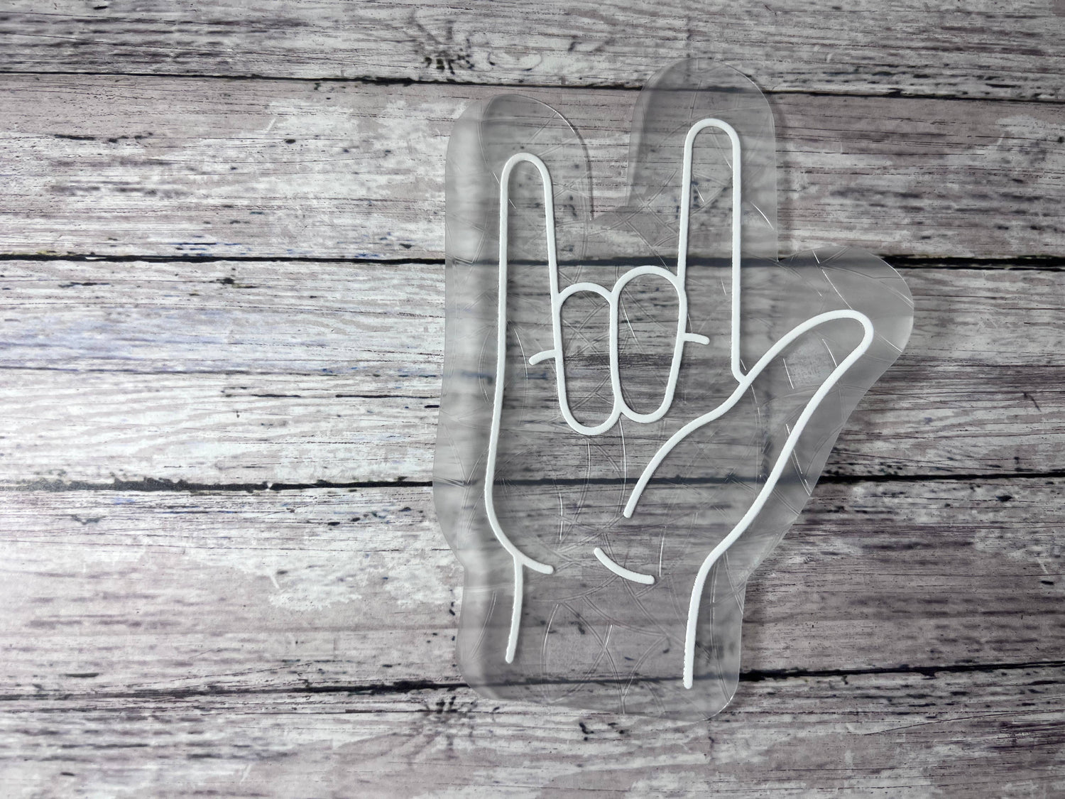 Decal Sun Catcher | Rainbow Window Cling - ASL I LOVE YOU