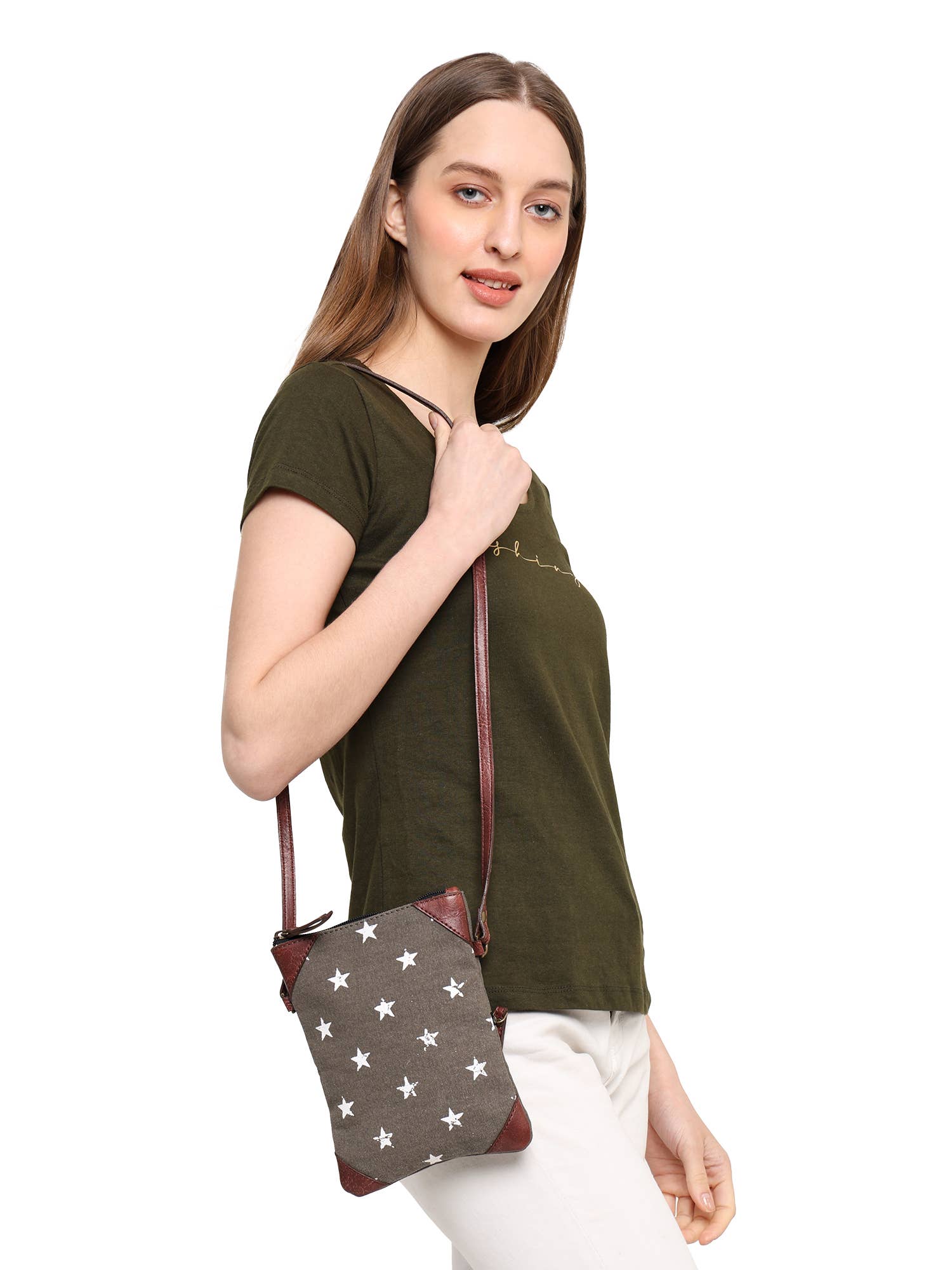 STAR CANVAS CROSSBODY Up-Cycled