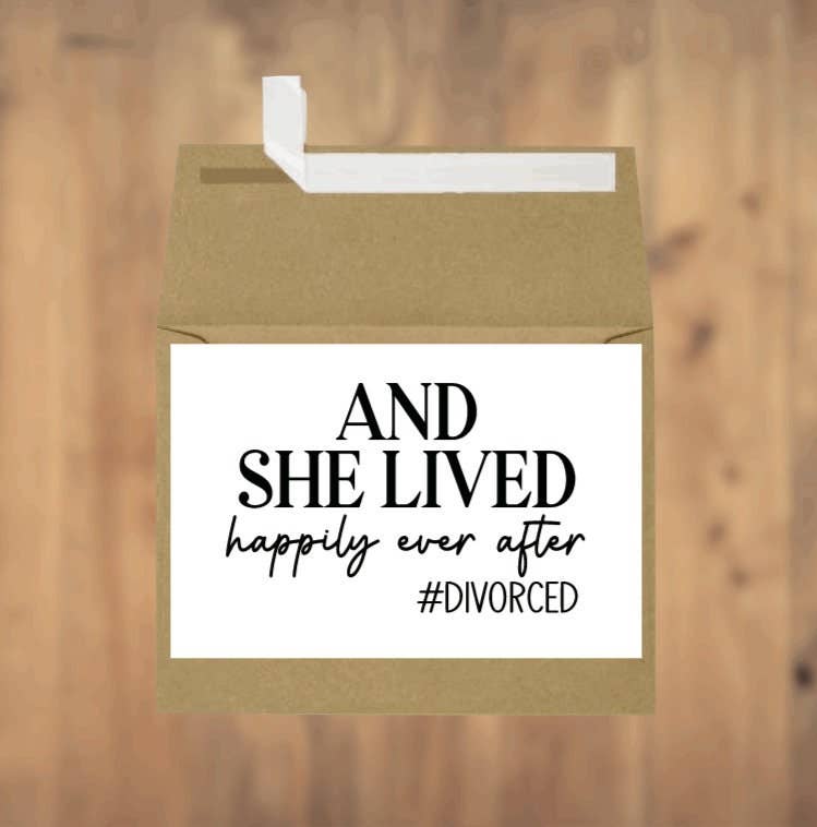 Greeting Card | Divorce: And She Lived Happily Ever After