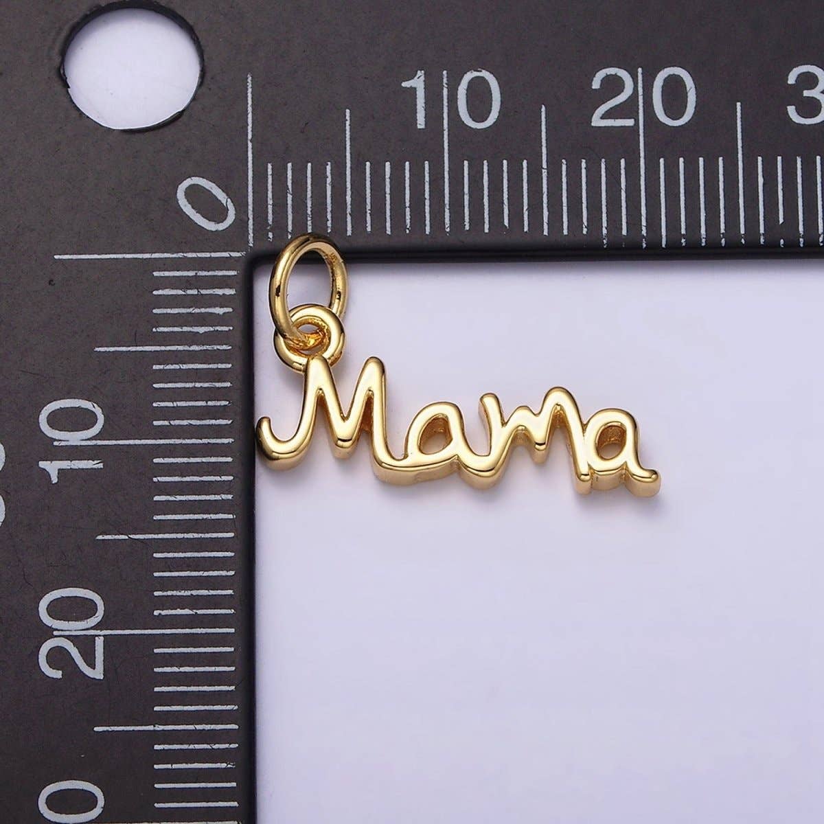 "Mama" + Pearl Necklace | 24K Gold Filled