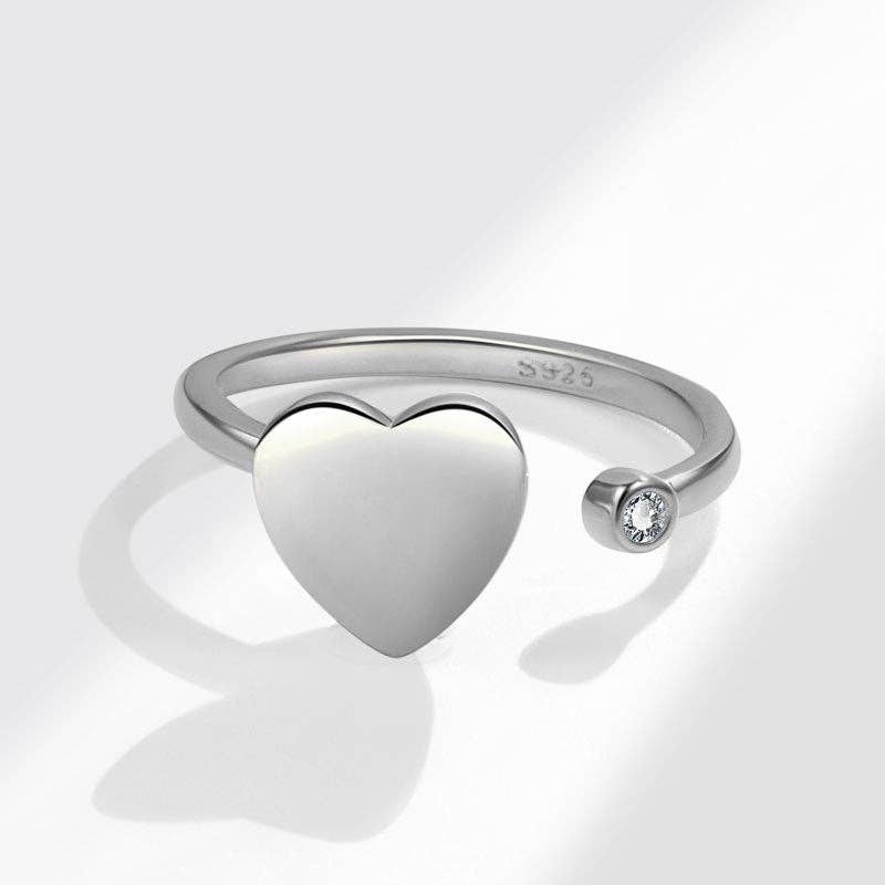 Spinner Ring | Heart Sterling Silver